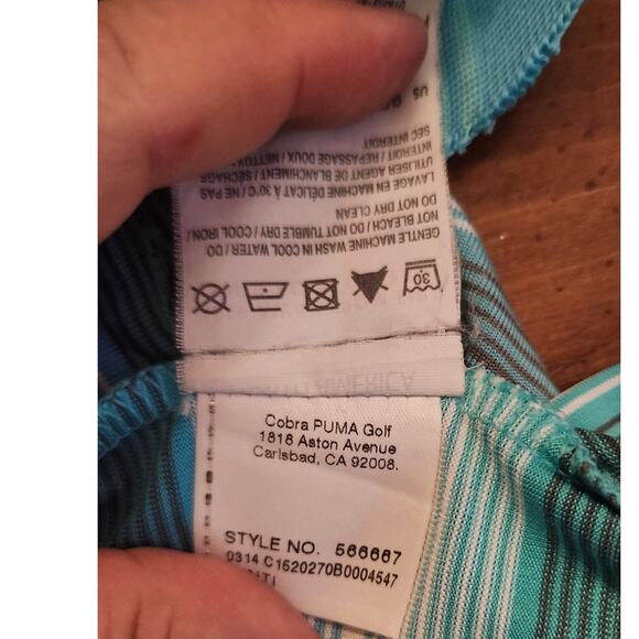 Puma Golf Men's Dry Cell Casual Polo Shirt Size L pit/pit 22" length 31" EUC‎ - Picture 8 of 10